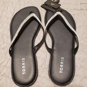 Torrid Sparkly Flip Flops 10
